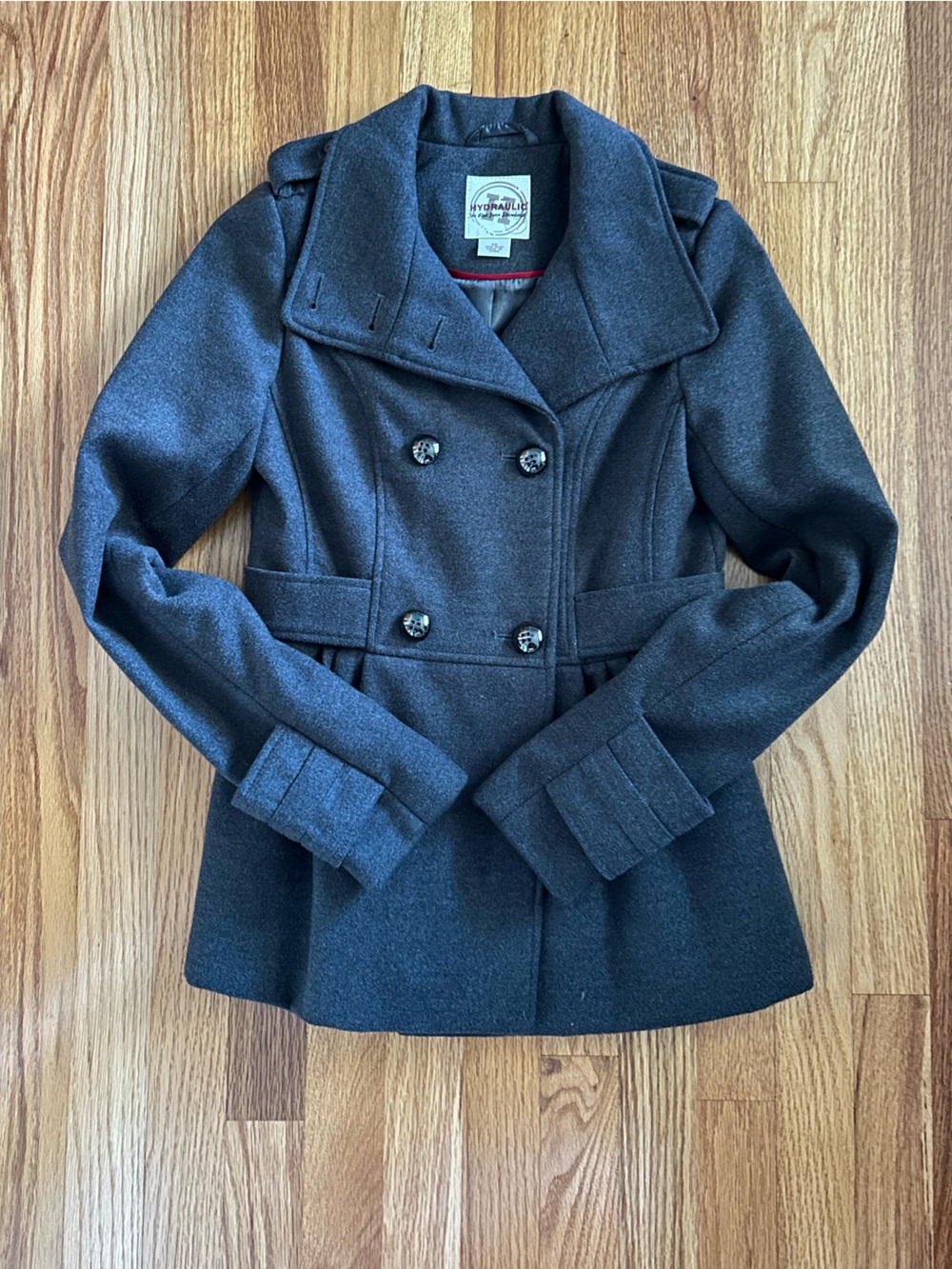 Hydraulic Gray Wool Coat